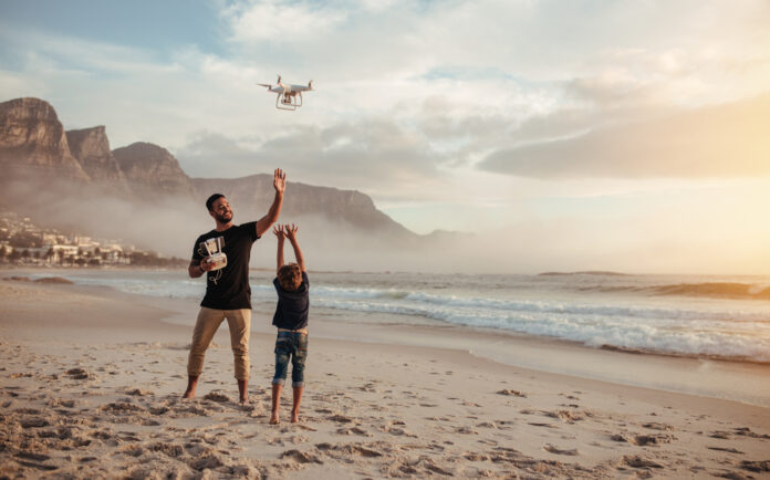 Drone on Beach