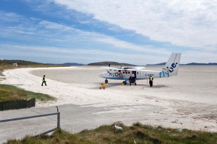 Barra beach landing