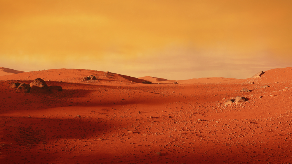Mars Landscape red